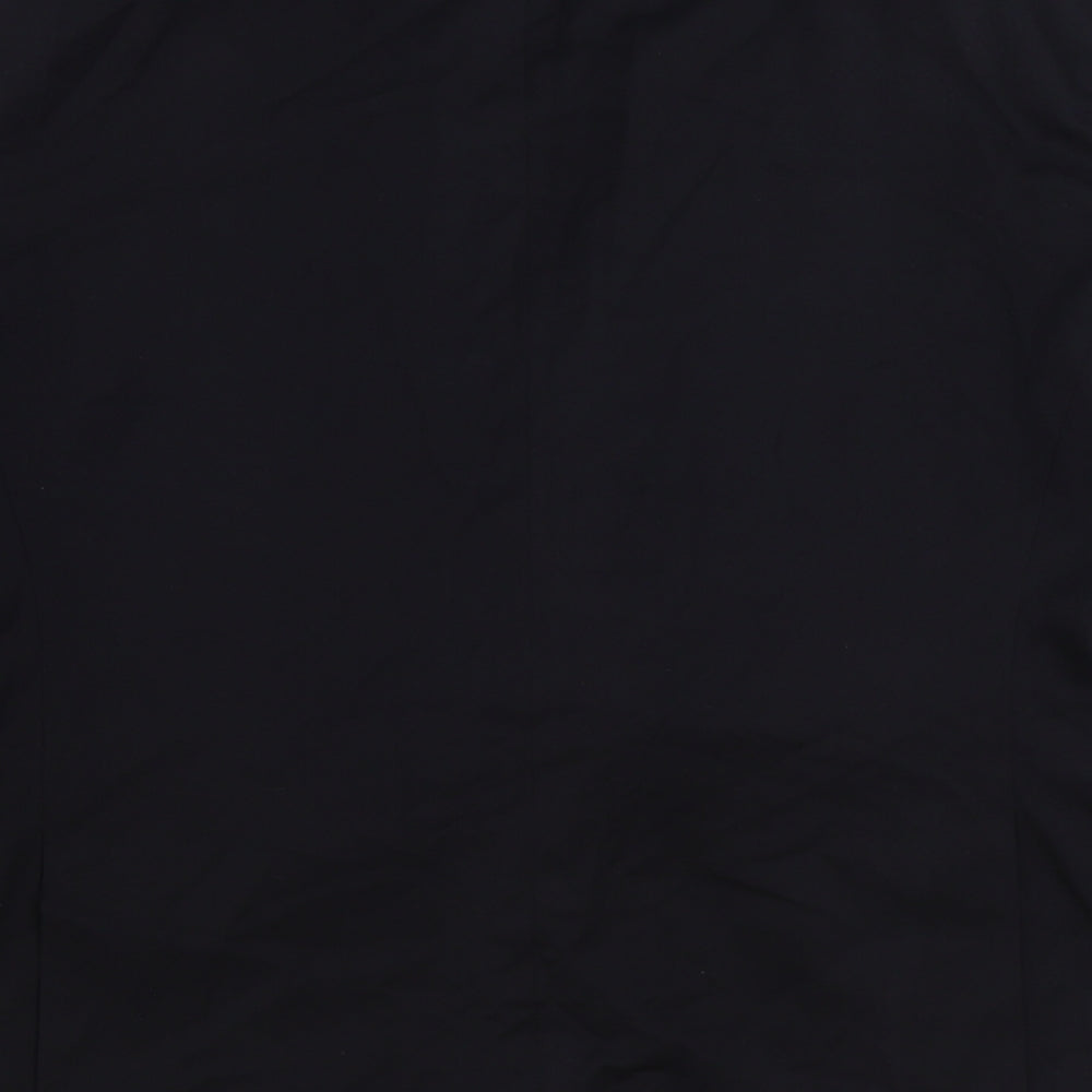 Marks and Spencer Mens Black Polyester Jacket Suit Jacket Size 48
