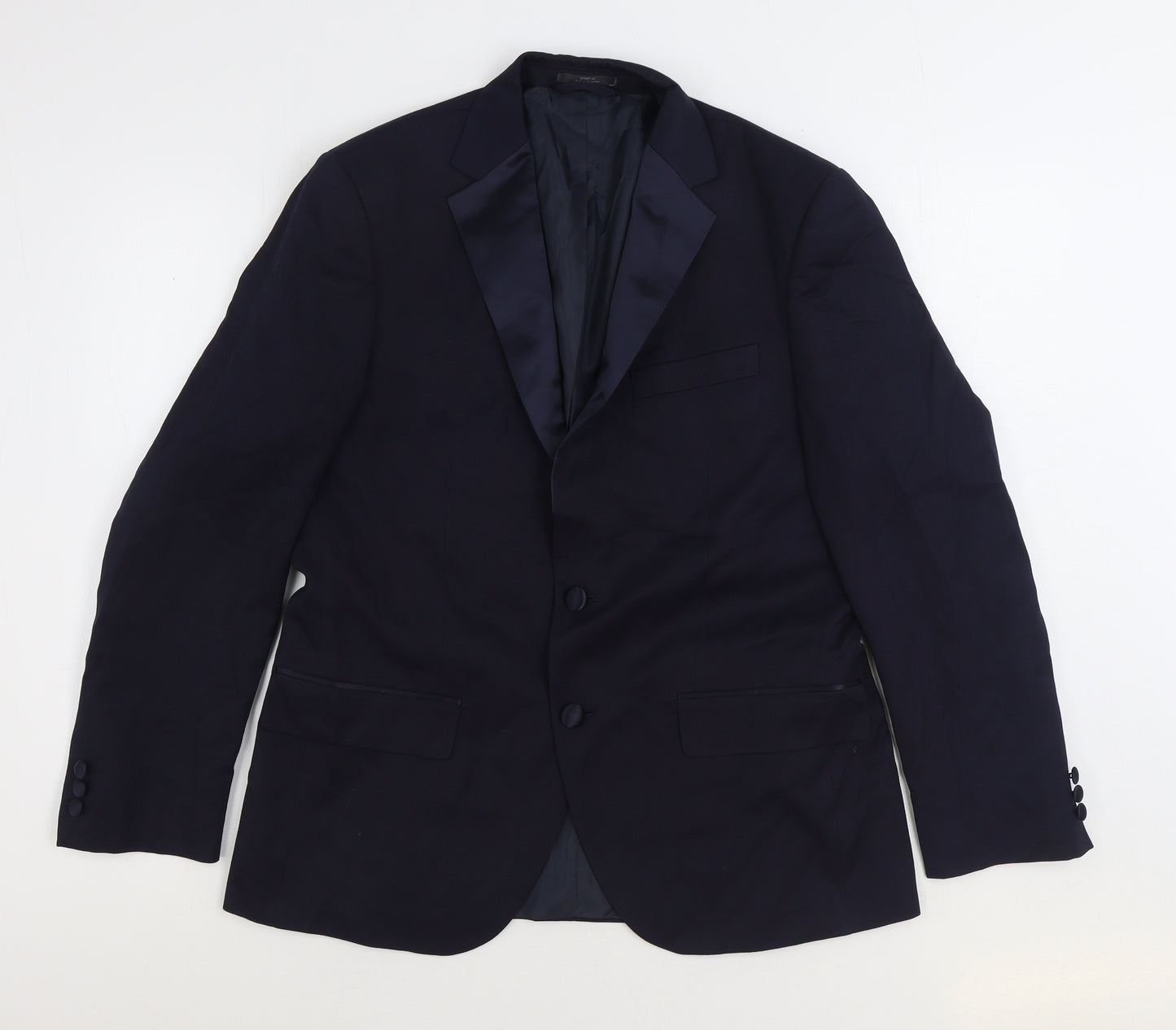 Marks and Spencer Mens Blue Polyester Jacket Suit Jacket Size 38