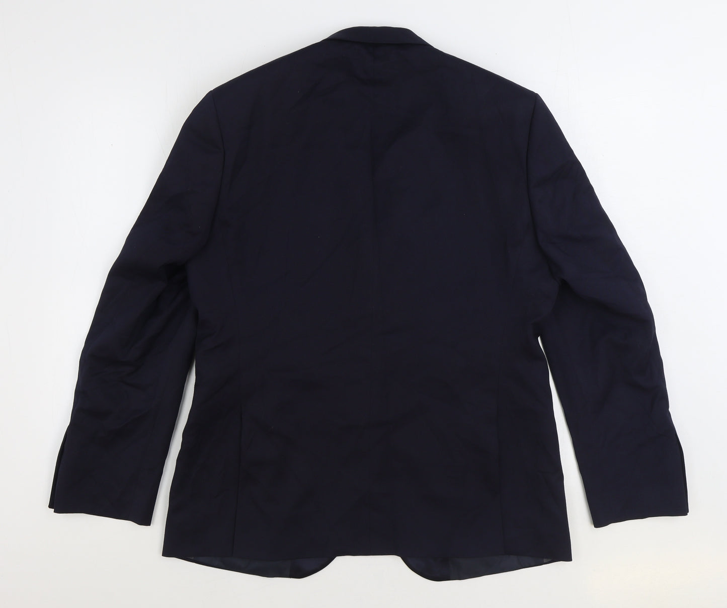 Marks and Spencer Mens Blue Polyester Jacket Suit Jacket Size 38