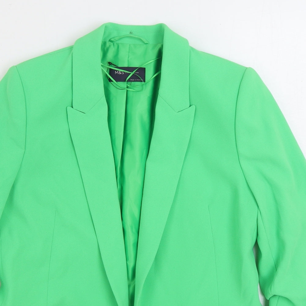 Marks and Spencer Womens Green Jacket Blazer Size 8
