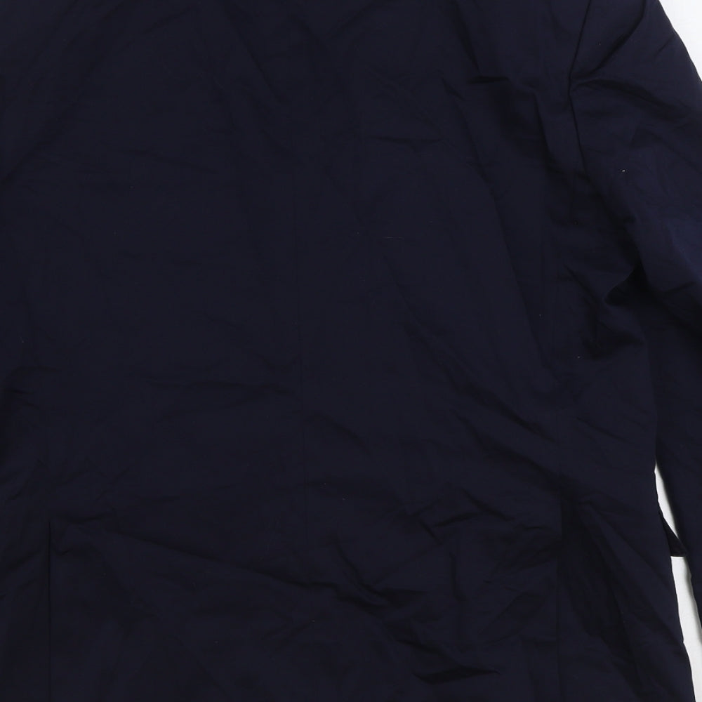 Marks and Spencer Mens Blue Cotton Jacket Suit Jacket Size 40