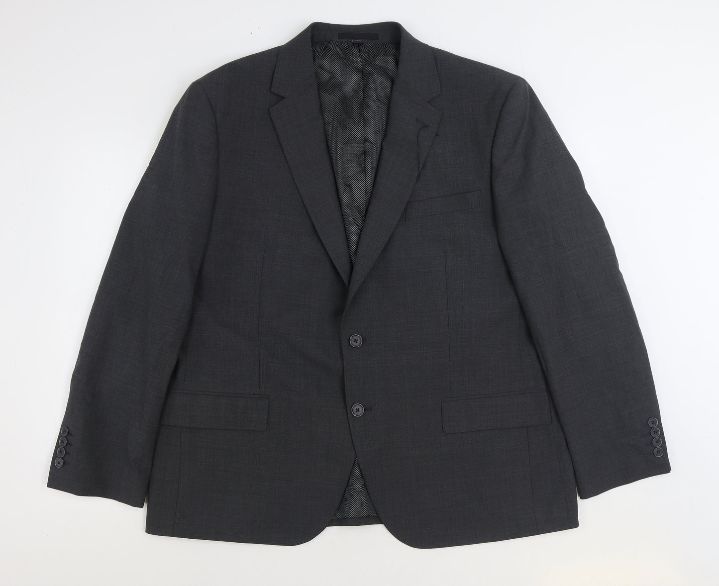 Marks and Spencer Womens Grey Wool Jacket Suit Jacket Size 46