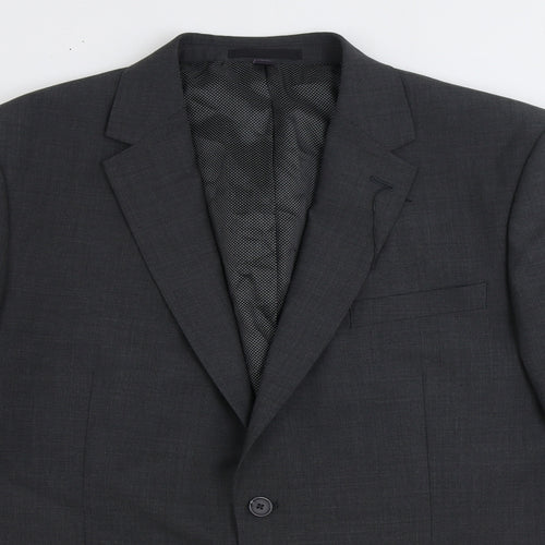 Marks and Spencer Womens Grey Wool Jacket Suit Jacket Size 46