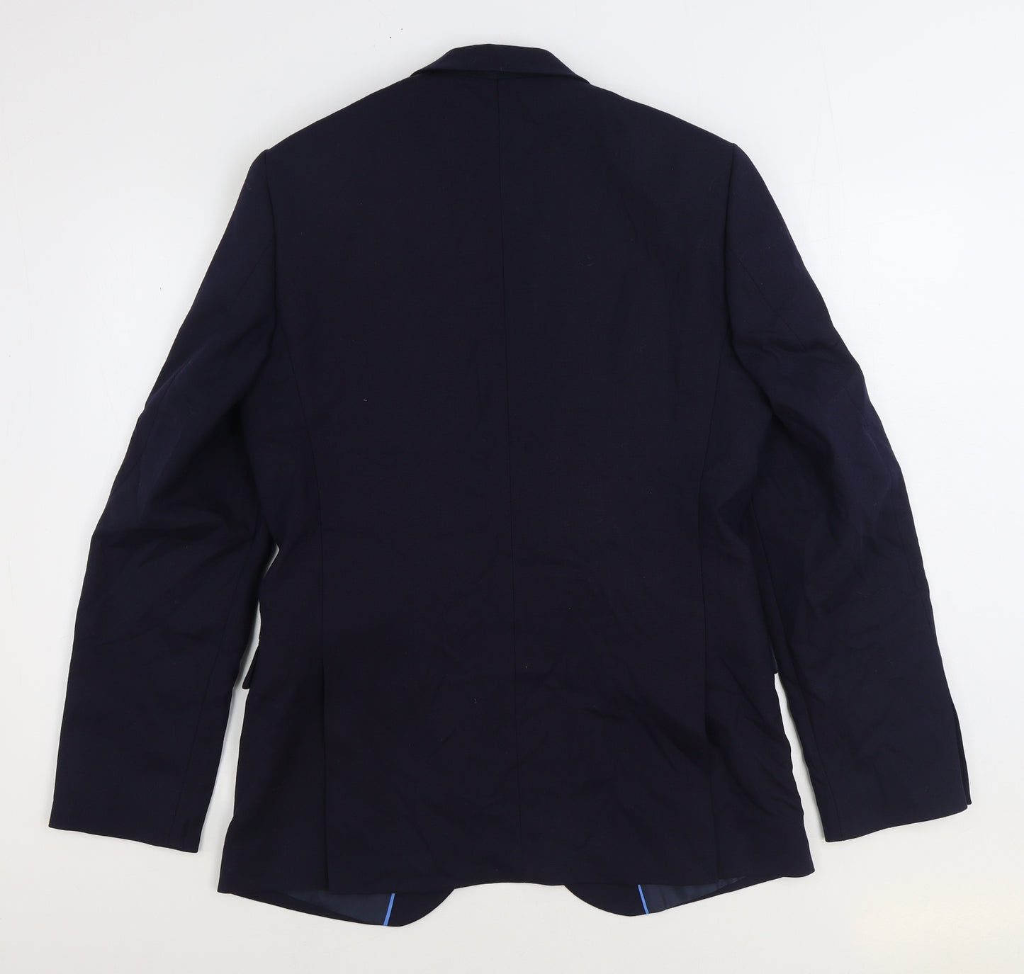 Marks and Spencer Mens Blue Wool Jacket Suit Jacket Size 40
