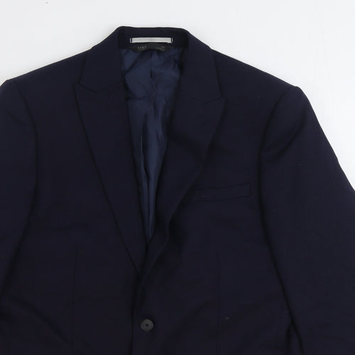 Marks and Spencer Mens Blue Wool Jacket Suit Jacket Size 40