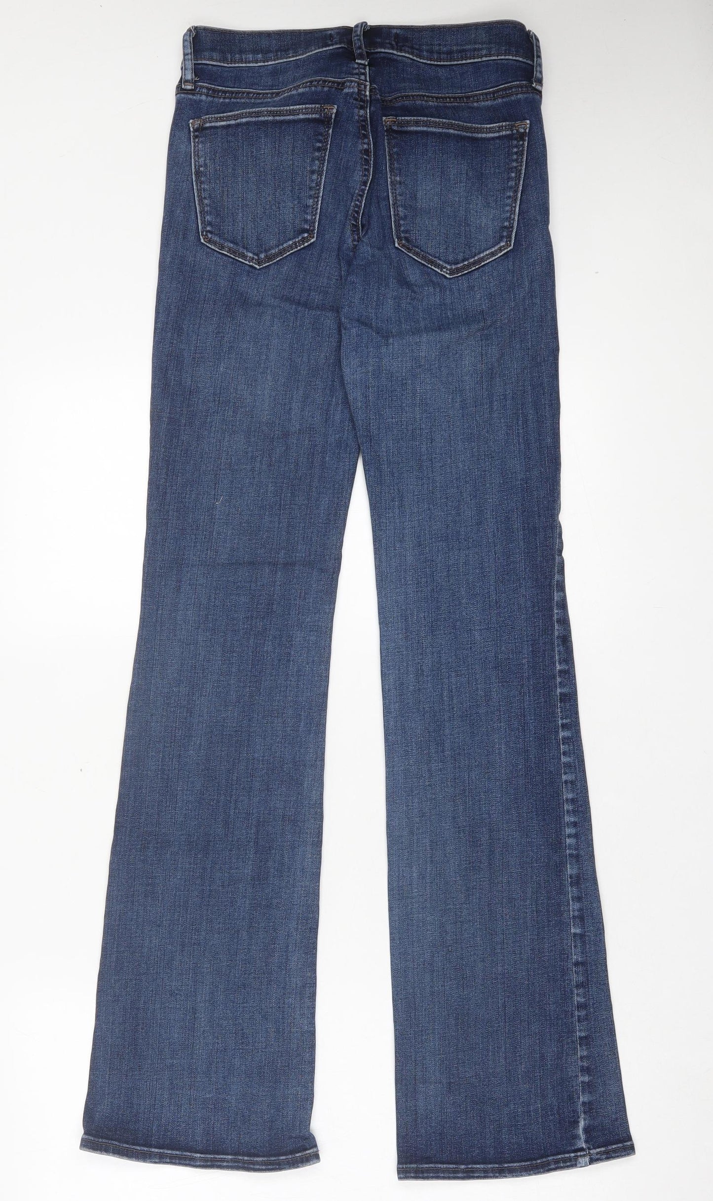 Gap Mens Blue Cotton Bootcut Jeans Size 26 in L32 in Regular Button
