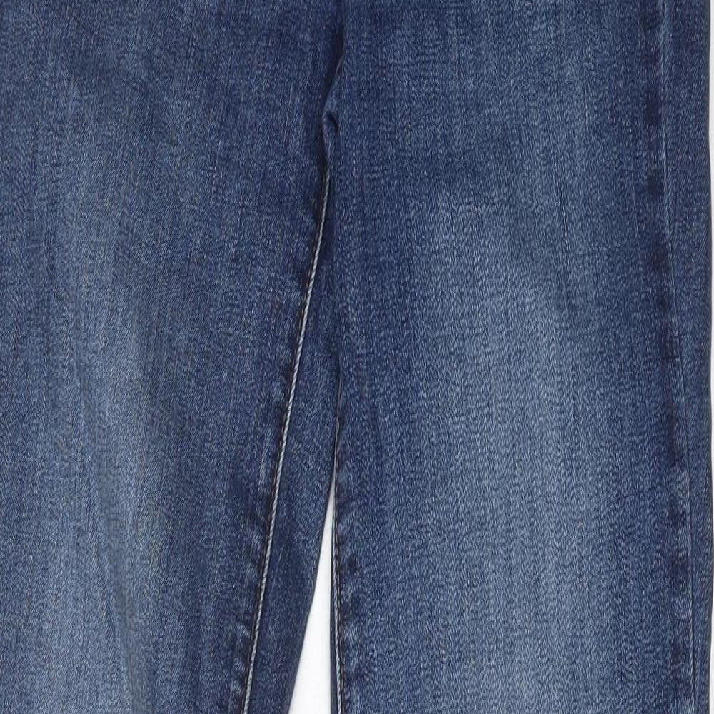 Gap Mens Blue Cotton Bootcut Jeans Size 26 in L32 in Regular Button