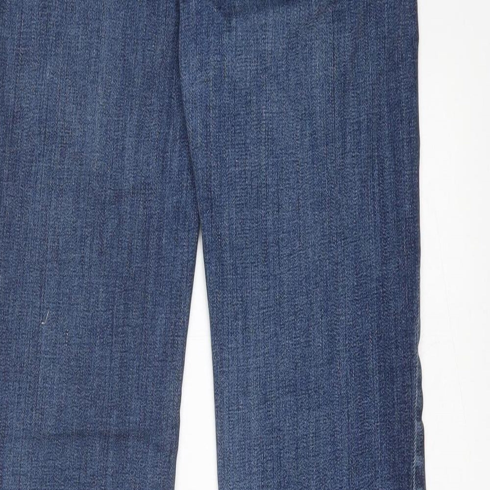 Gap Mens Blue Cotton Bootcut Jeans Size 26 in L32 in Regular Button