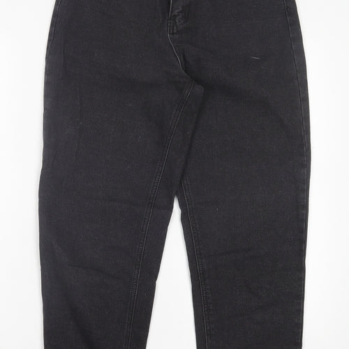 SheIn Womens Black Cotton Mom Jeans Size S L28 in Regular Button