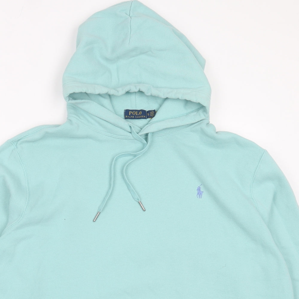 Ralph Lauren Mens Blue Cotton Pullover Hoodie Size XL