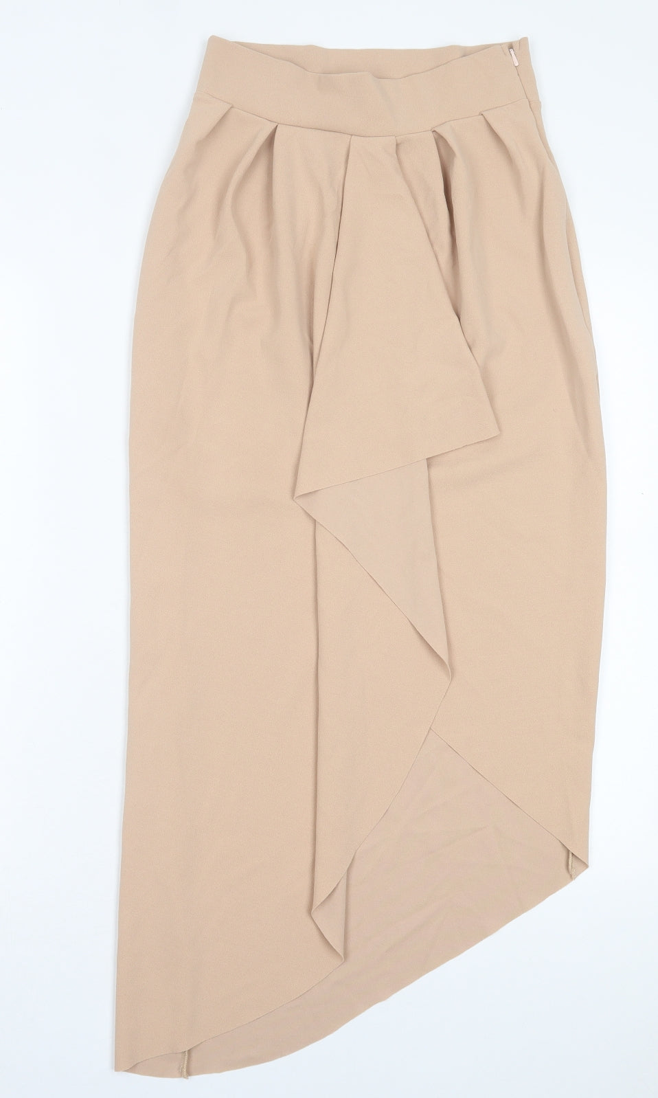 ASOS Womens Beige Polyester A-Line Skirt Size 10 Zip