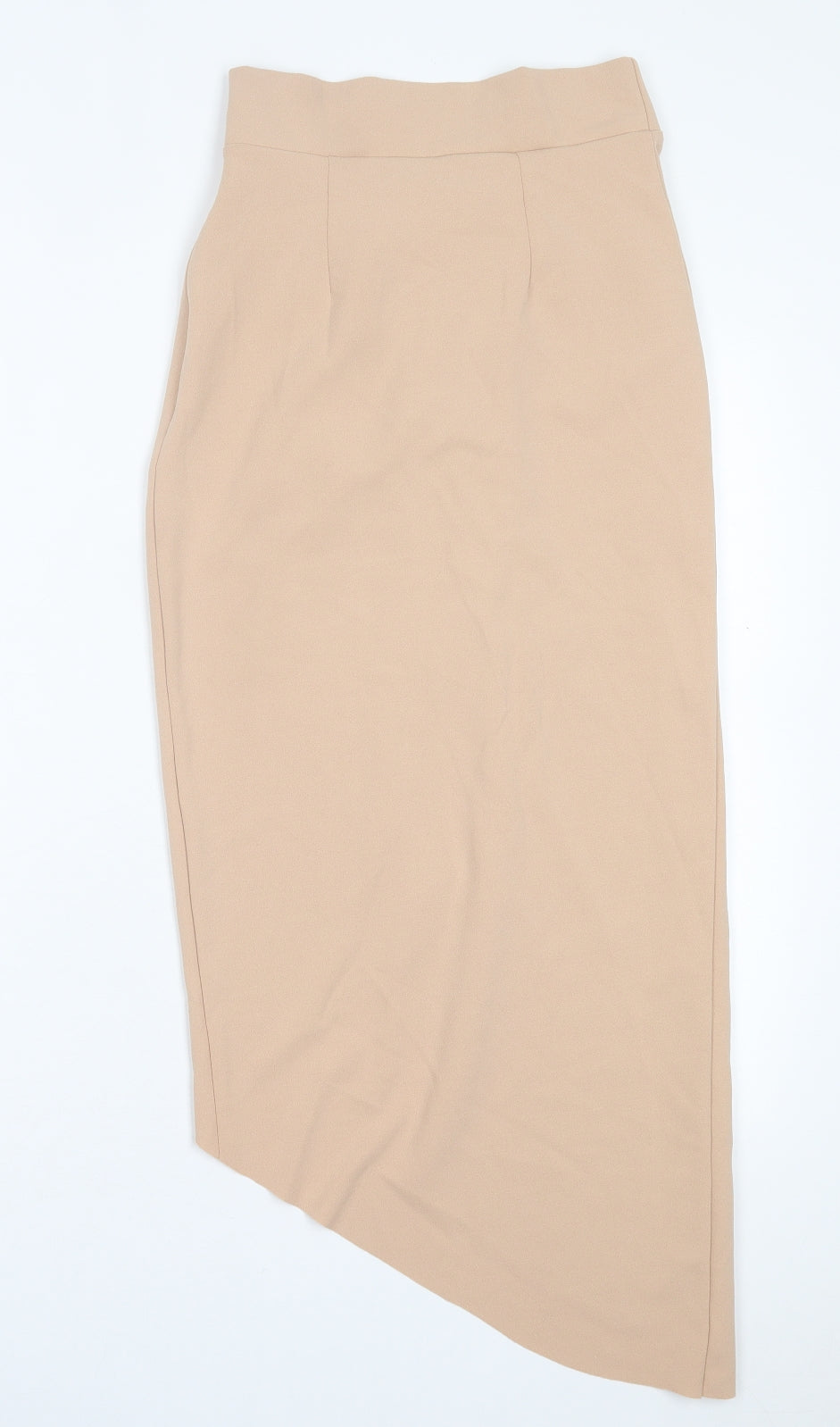 ASOS Womens Beige Polyester A-Line Skirt Size 10 Zip