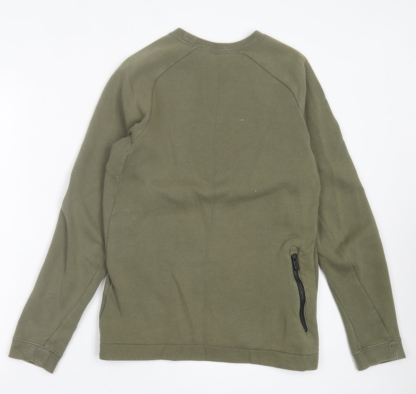 Nike Mens Green Cotton Pullover Sweatshirt Size S