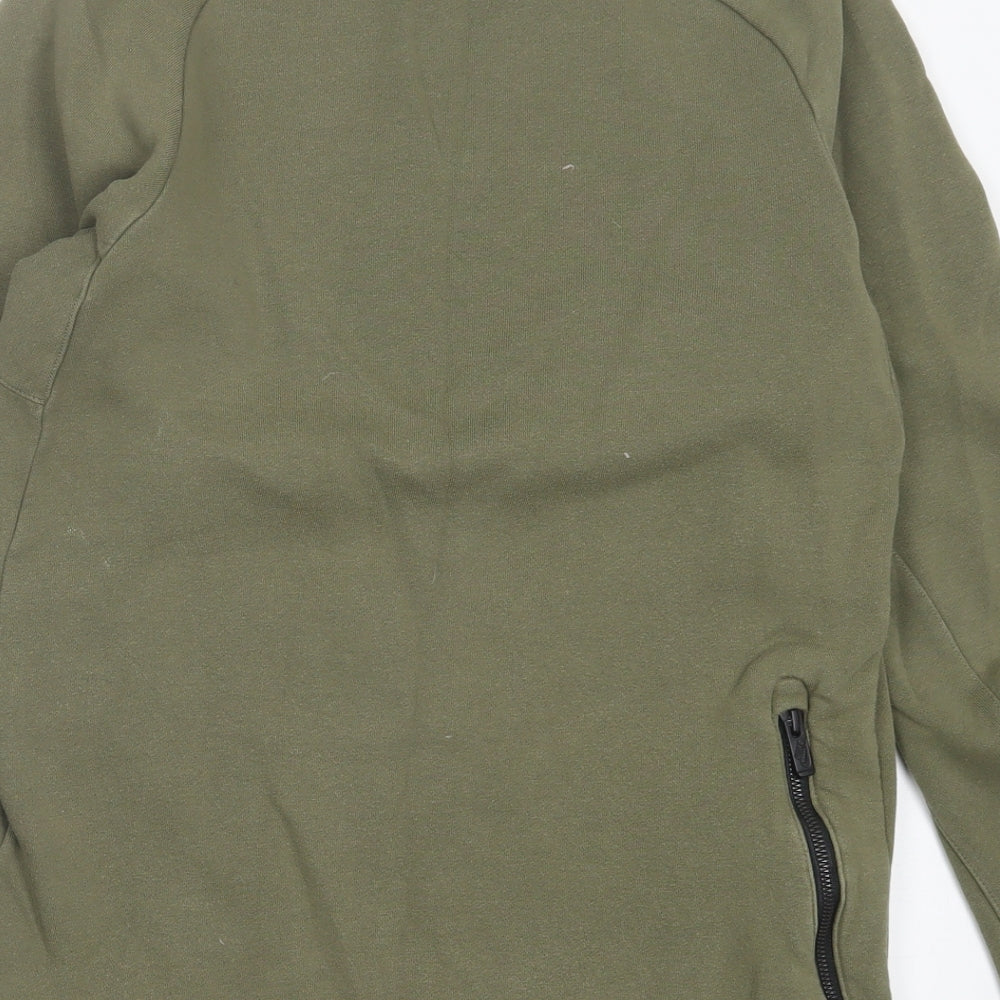 Nike Mens Green Cotton Pullover Sweatshirt Size S