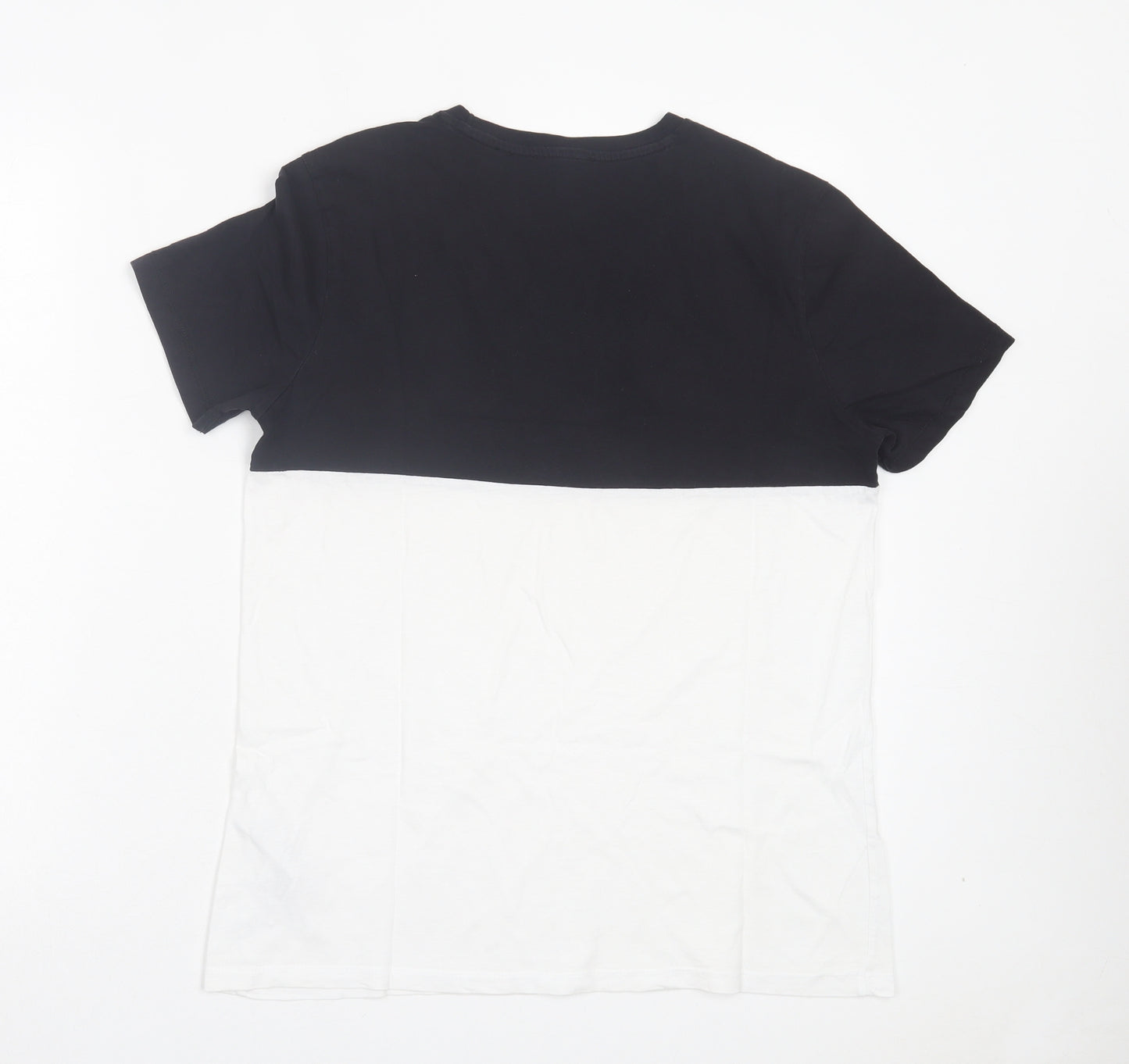 New Look Mens White Cotton T-Shirt Size XS Crew Neck