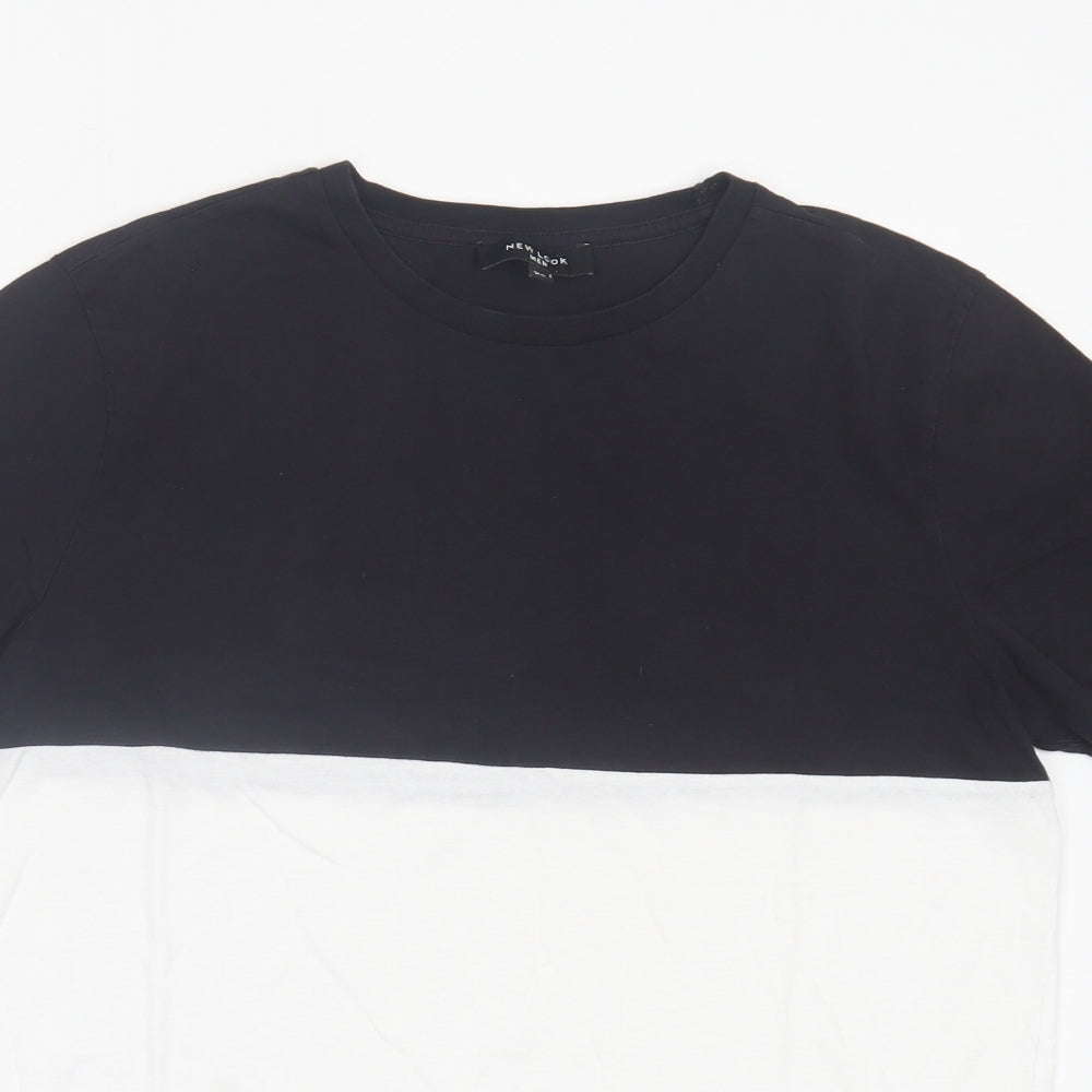New Look Mens White Cotton T-Shirt Size XS Crew Neck