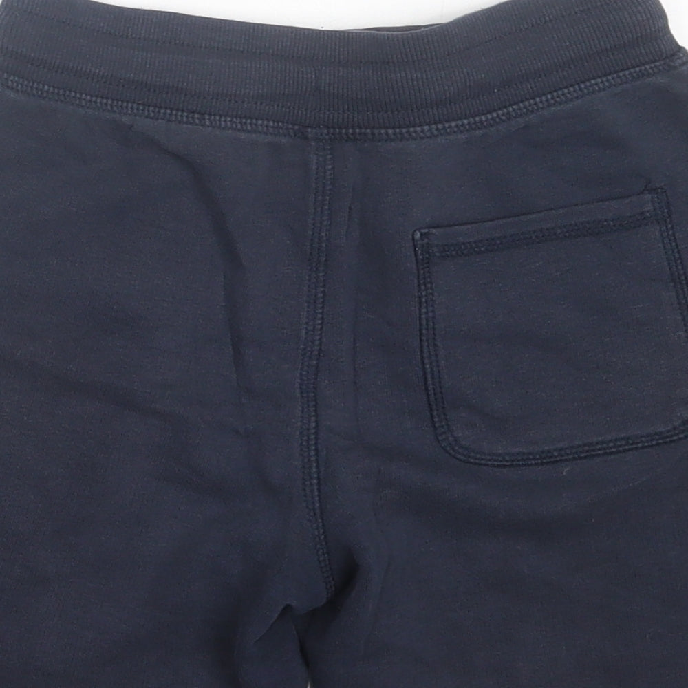 George Boys Blue Cotton Sweat Shorts Size 7-8 Years Regular Drawstring