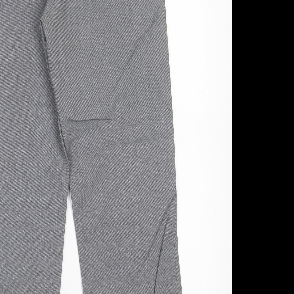FlipBack Boys Grey Polyester Capri Trousers Size 10 Years Regular Button