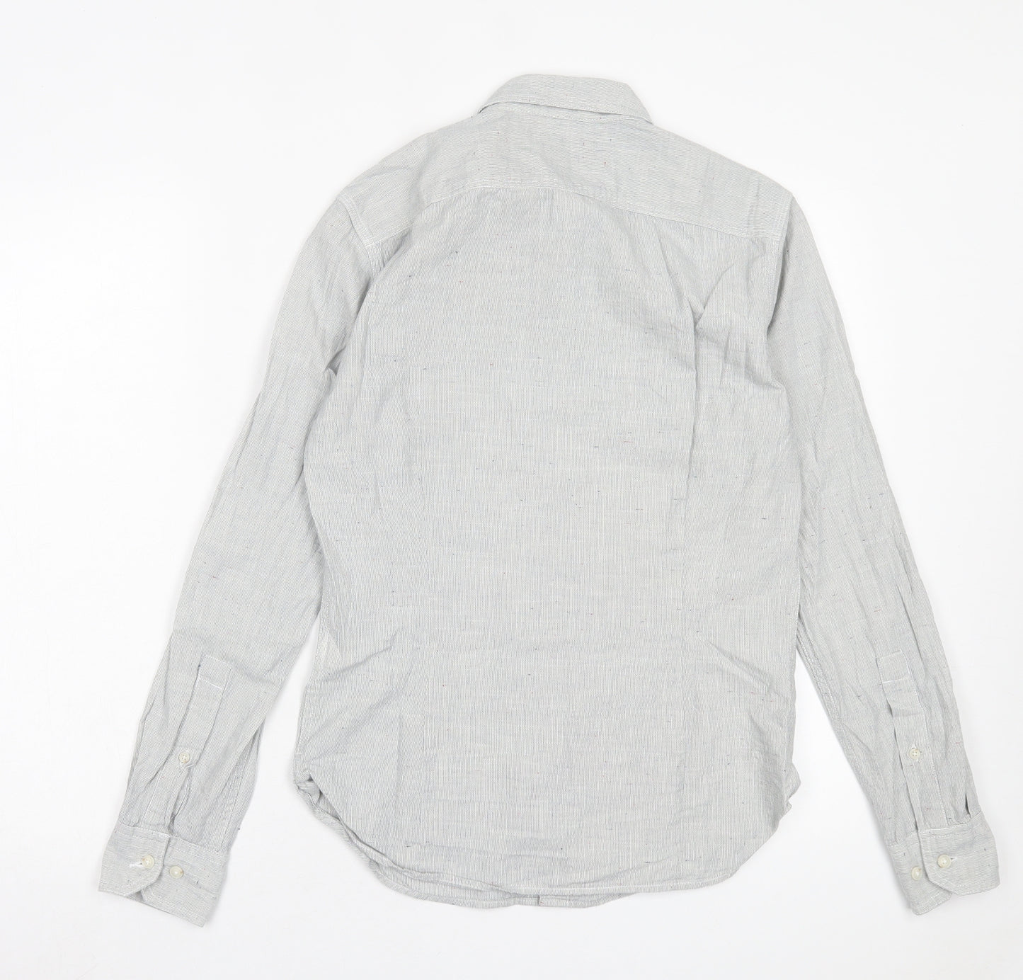 Banana Republic Mens Grey Cotton Button-Up Size XS Collared Button