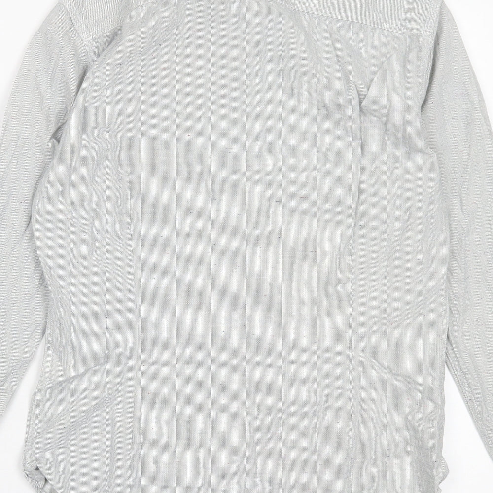 Banana Republic Mens Grey Cotton Button-Up Size XS Collared Button