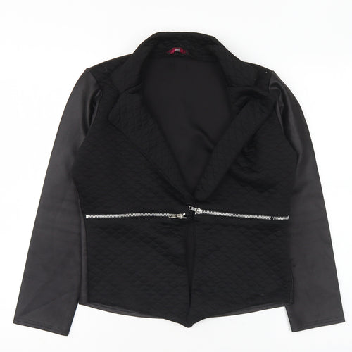 Missi London Womens Black Jacket Blazer Size 14