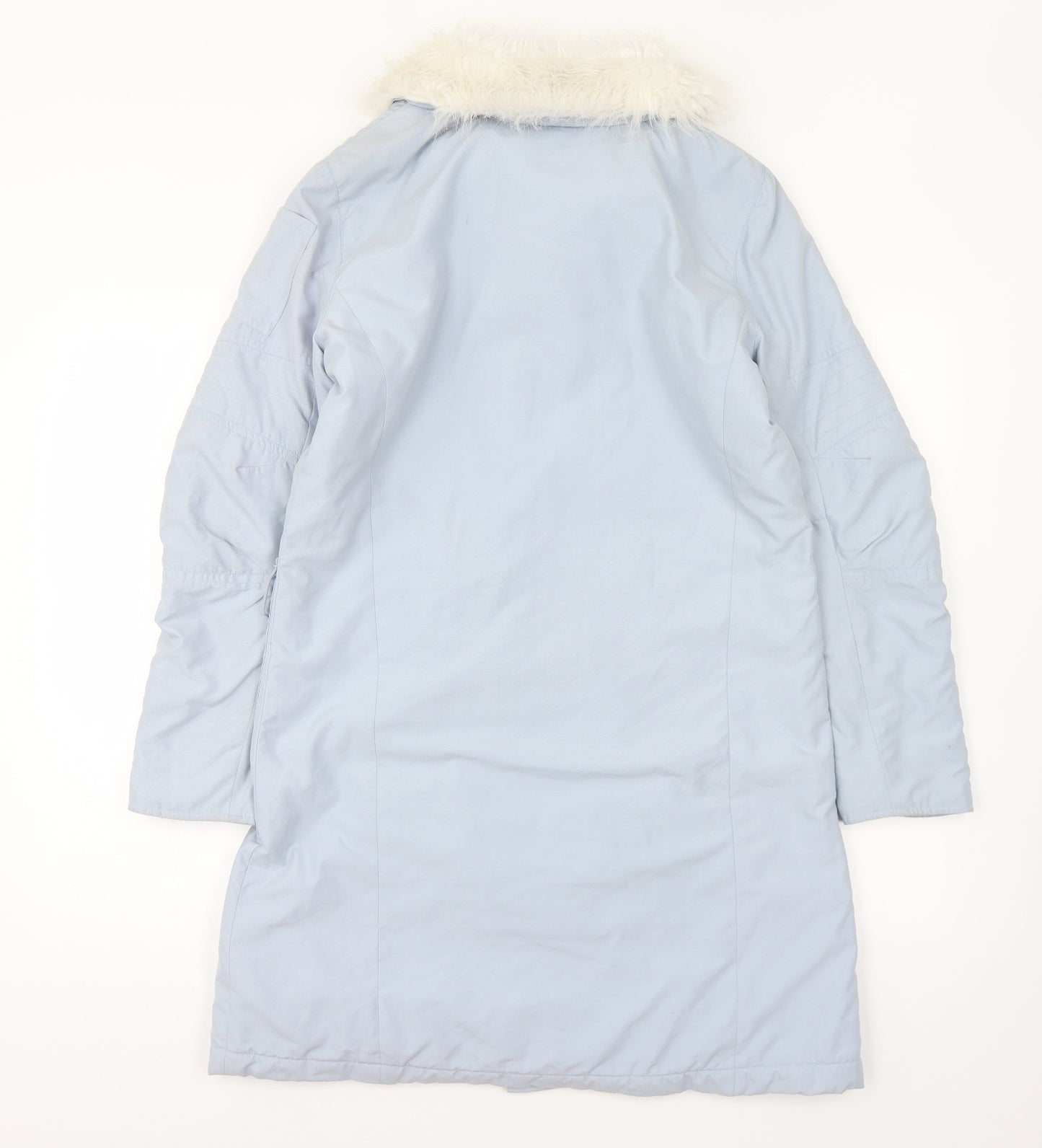 Tammy Girls Blue Parka Coat Size 15 Years Zip