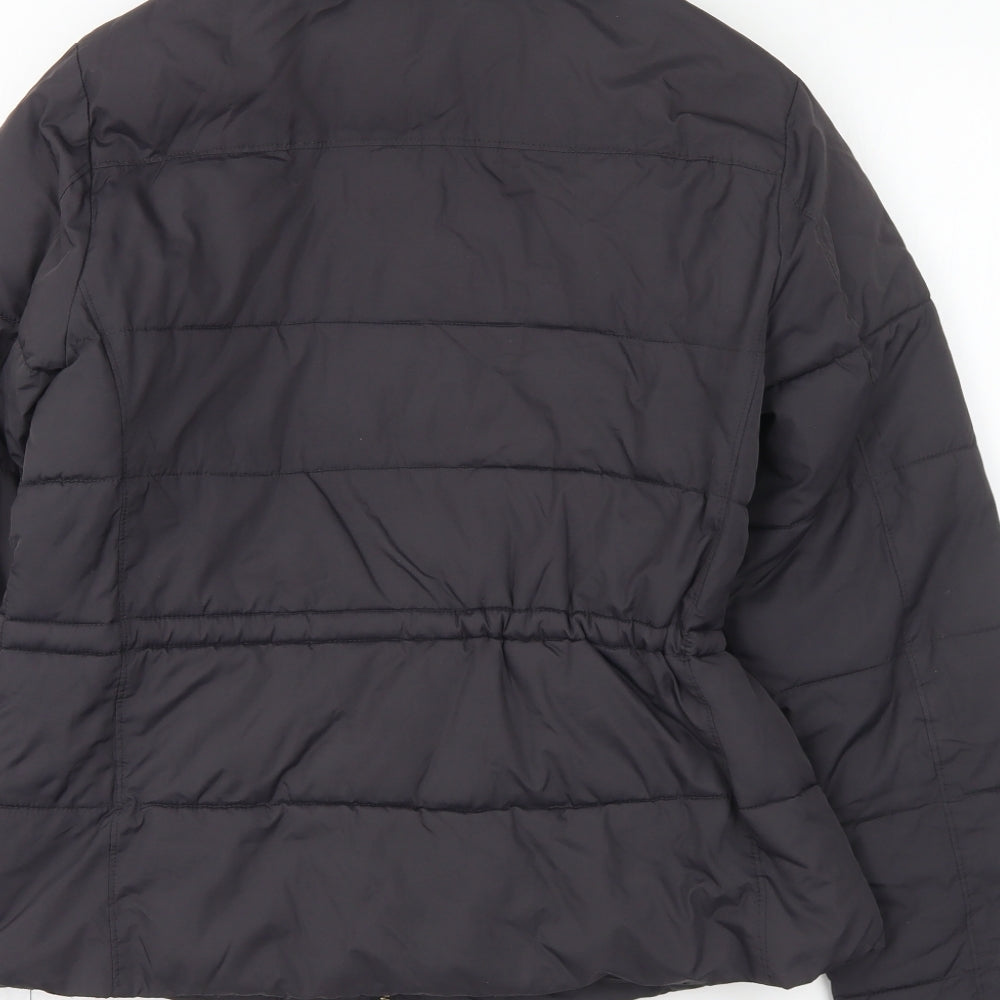 Gap Womens Grey Puffer Jacket Coat Size M Zip