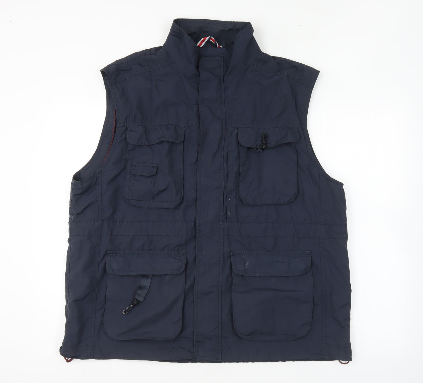 Maine Mens Blue Gilet Jacket Size XL Zip