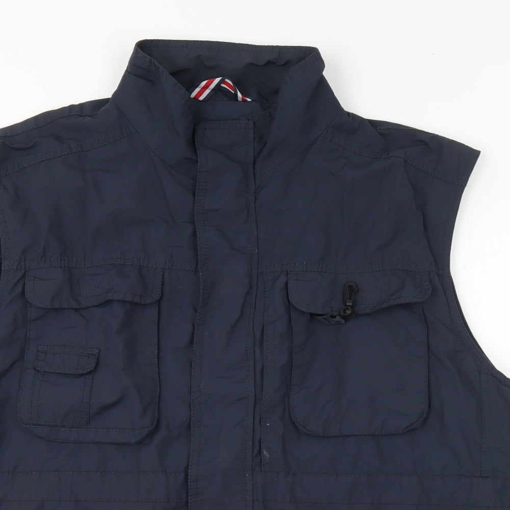 Maine Mens Blue Gilet Jacket Size XL Zip