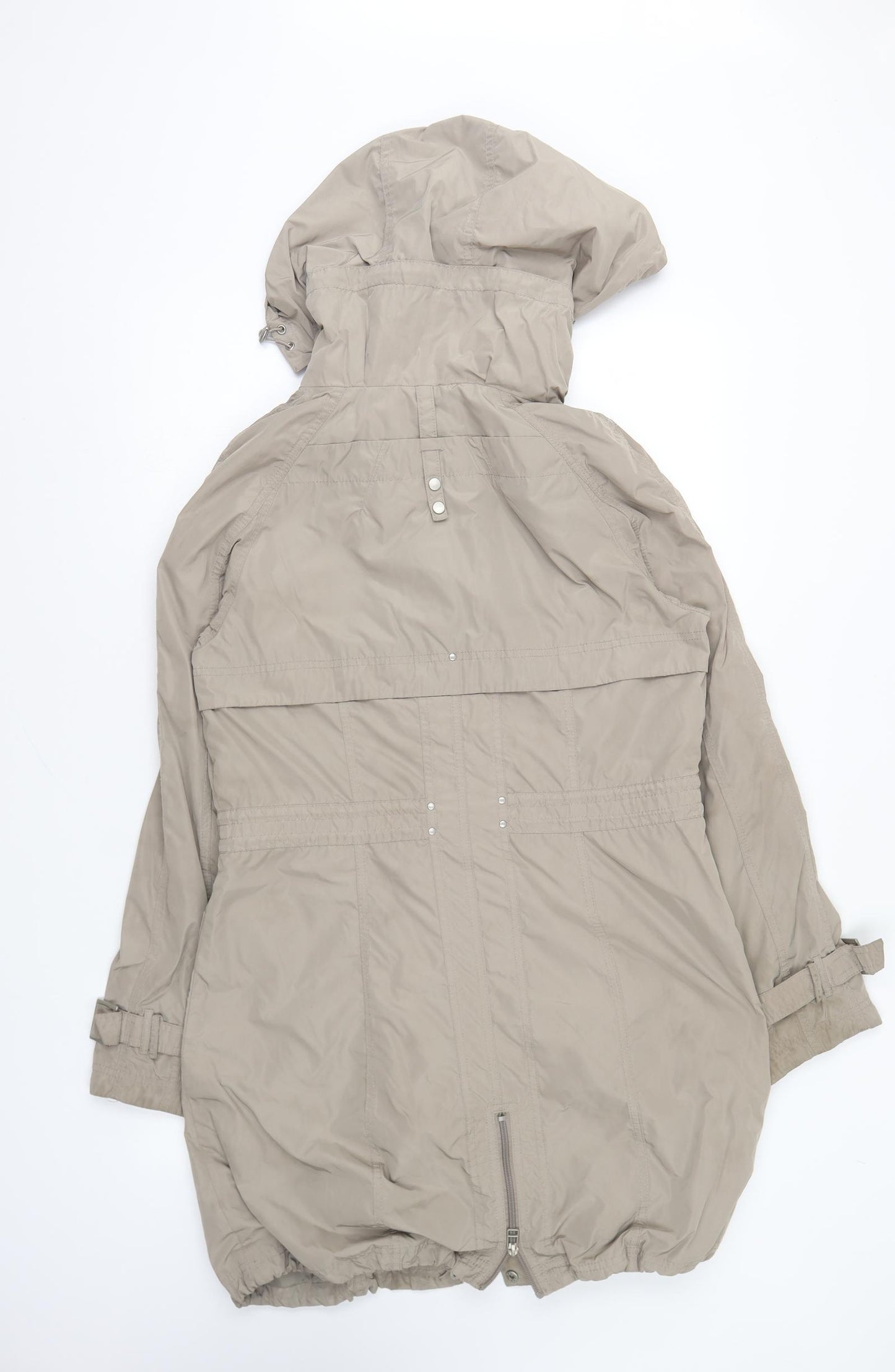 Clements Ribeiro Womens Beige Jacket Coat Size 12 Zip