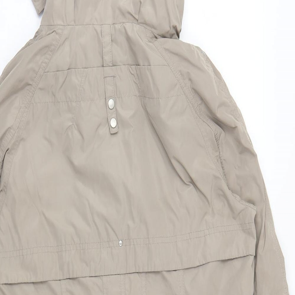 Clements Ribeiro Womens Beige Jacket Coat Size 12 Zip