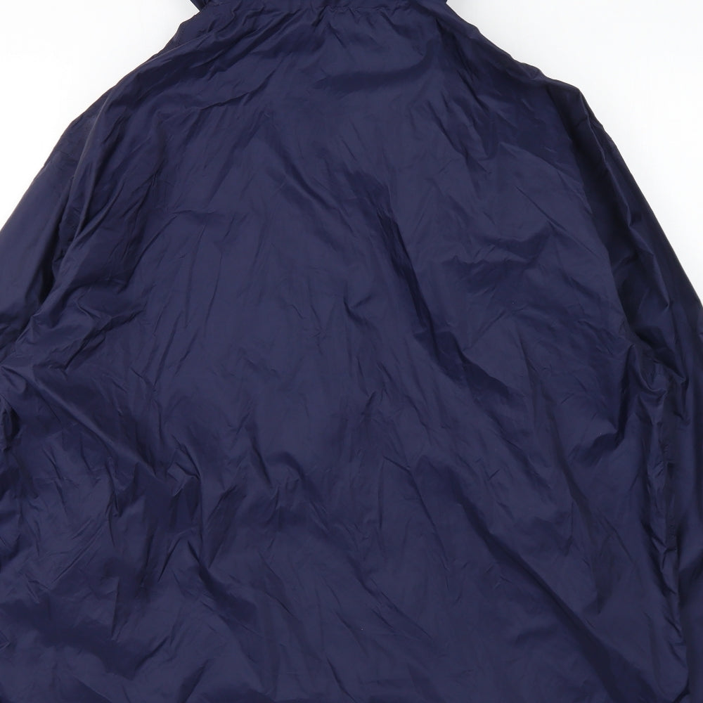 Hi Gear Mens Blue Rain Coat Coat Size XL Zip