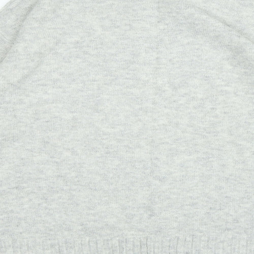 Marks and Spencer Womens Grey Crew Neck Acrylic Pullover Jumper Size M