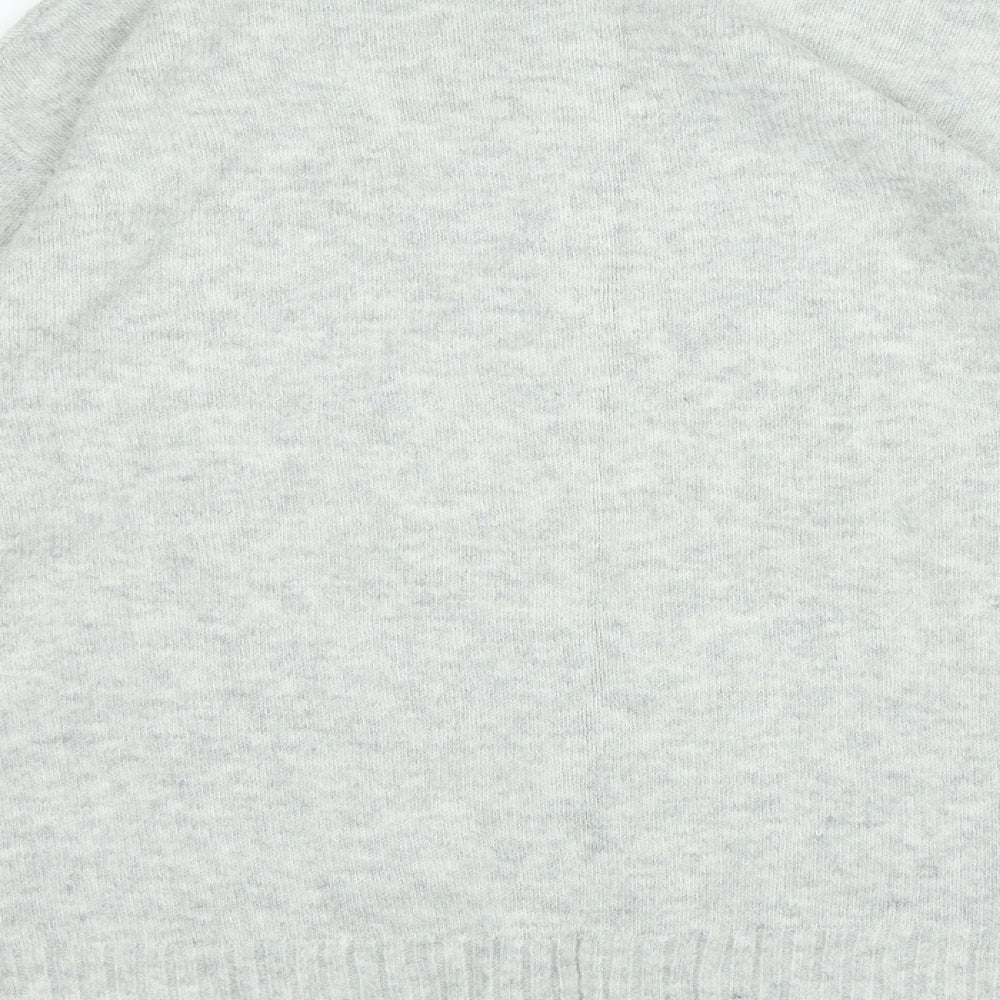Marks and Spencer Womens Grey Crew Neck Acrylic Pullover Jumper Size M