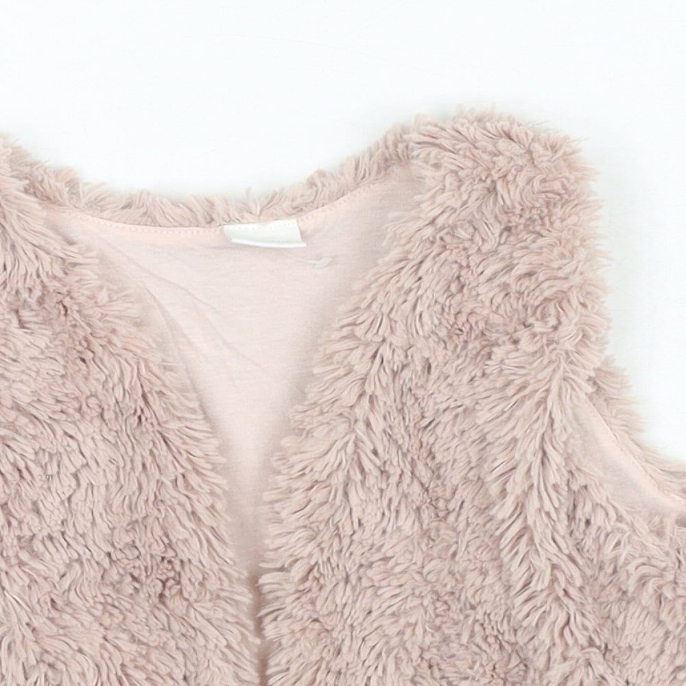 NEXT Girls Pink Gilet Jacket Size 5-6 Years