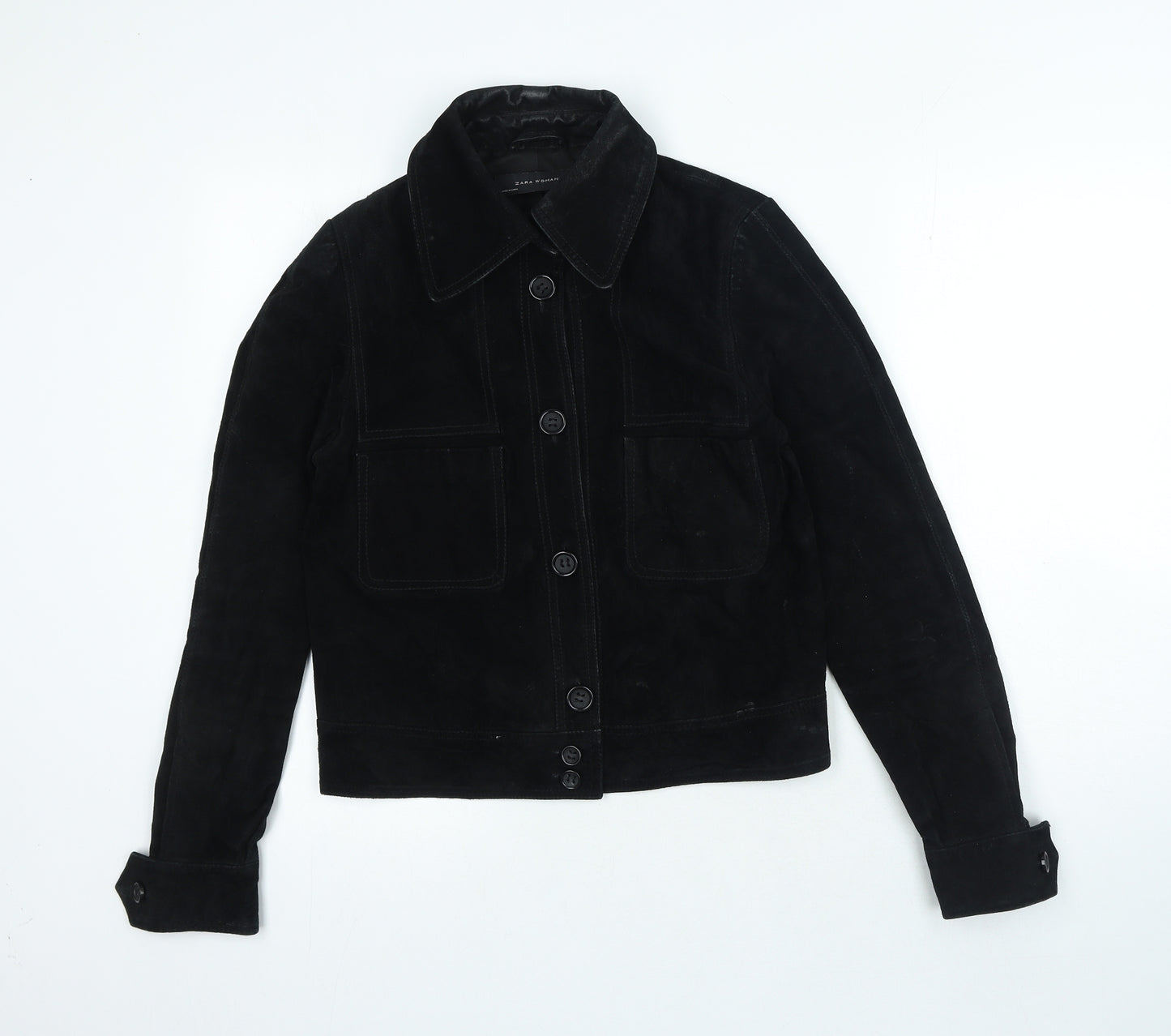 Zara Womens Black Jacket Size S Button