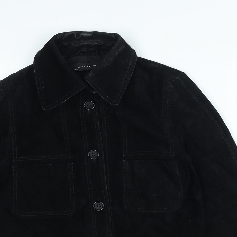 Zara Womens Black Jacket Size S Button
