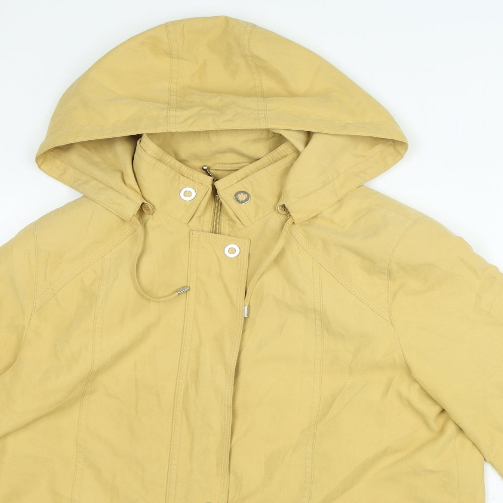 Lakeland Womens Yellow Windbreaker Coat Size 14 Zip