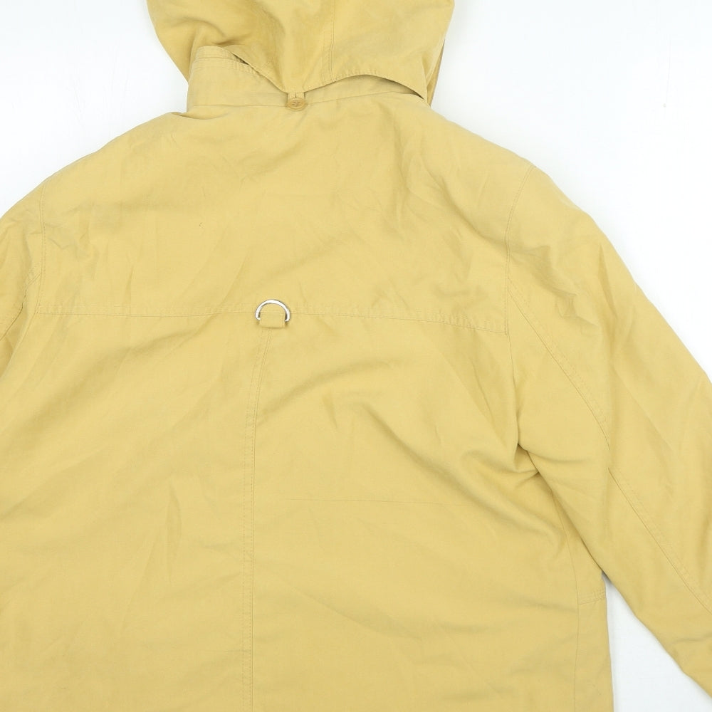 Lakeland Womens Yellow Windbreaker Coat Size 14 Zip