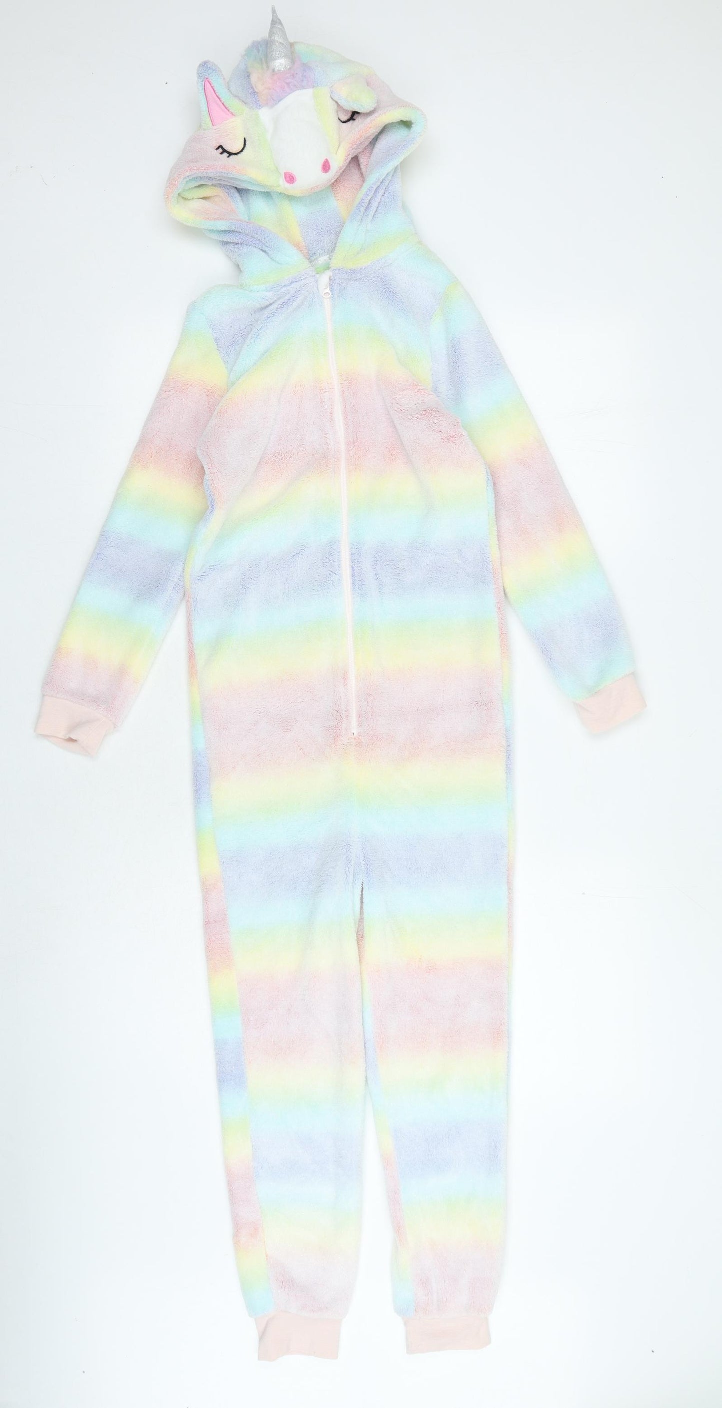 TU Girls Multicoloured Camouflage Polyester Top One Piece Size 10-11 Years Zip - Unicorn