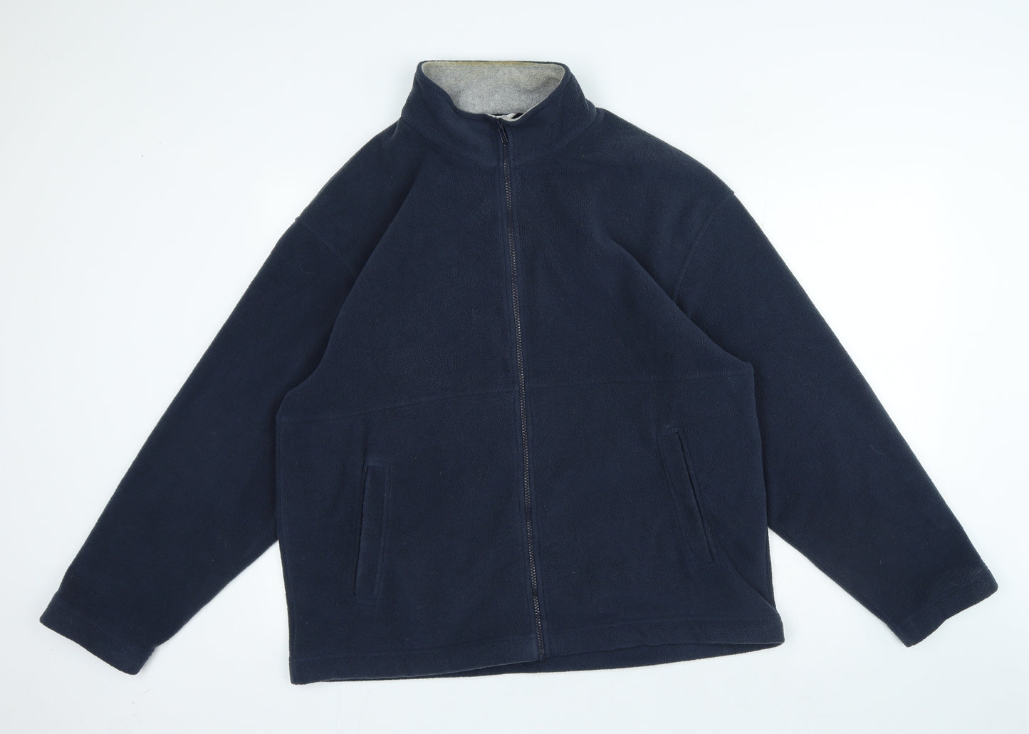 Essentials Mens Blue Jacket Size L Zip