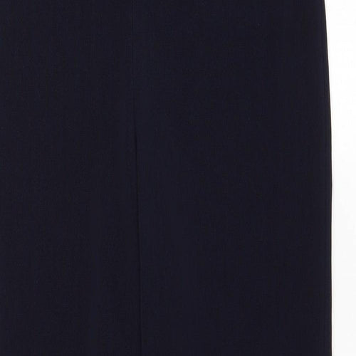 Pinns Womens Blue Polyester Jogger Trousers Size 12 L28 in Regular Drawstring