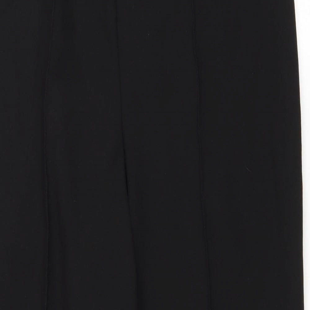 Bonmarché Womens Black Polyester Trousers Size 12 L25 in Regular Drawstring
