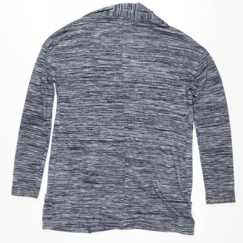 Marks and Spencer Womens Black V-Neck Polyester Cardigan Jumper Size 12