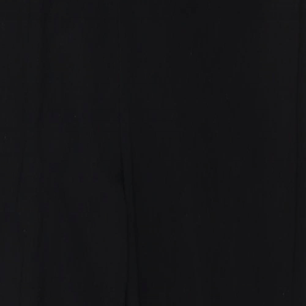 Morgan Jane Womens Black Polyester Trousers Size 14 L25 in Regular Drawstring