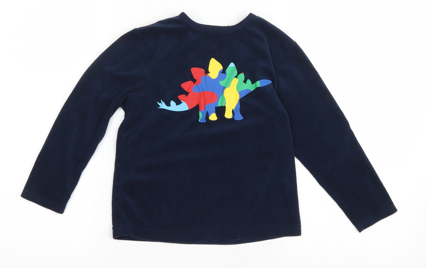 Primark Boys Blue Polyester Pullover Sweatshirt Size 5-6 Years Pullover - Dinosaur