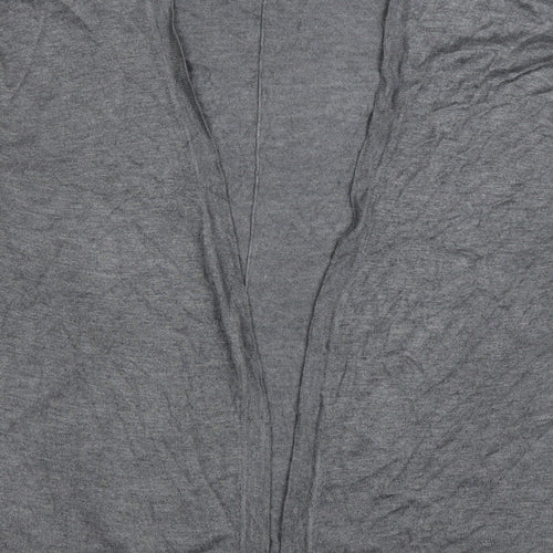 H&M Womens Grey V-Neck Viscose Cardigan Jumper Size M
