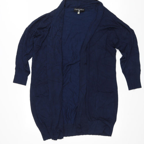 Originals Womens Blue V-Neck Viscose Cardigan Jumper Size M