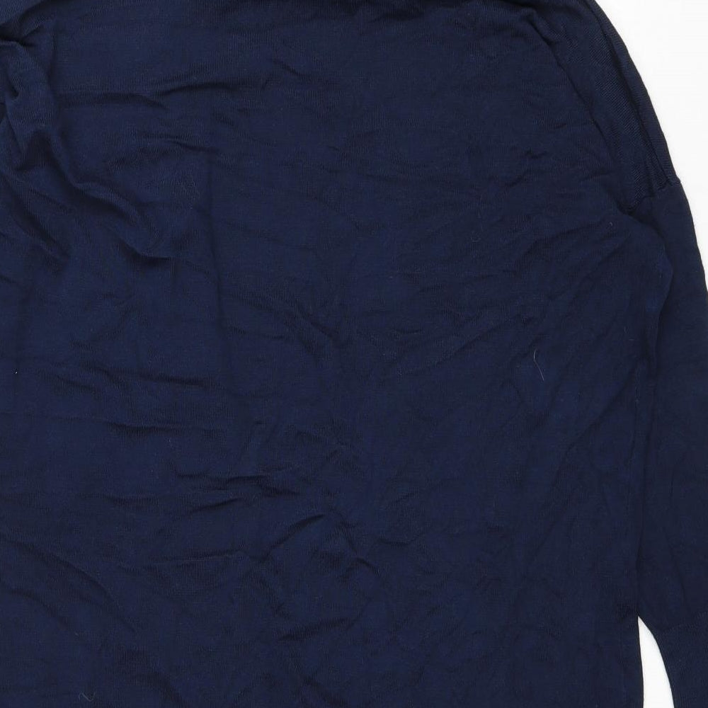 Originals Womens Blue V-Neck Viscose Cardigan Jumper Size M