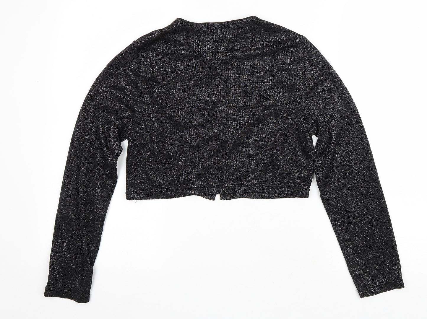 Kit Womens Silver Scoop Neck Polyamide Shrug Jumper Size 12